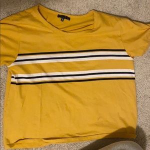 yellow striped t shirt